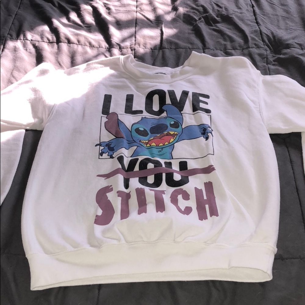 Disney lilo and stitch crew neck sweat shirt